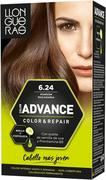 Farby do włosów i szampony koloryzujące - Farba kremowa z utleniaczem do włosów Llongueras Color Advance Hair Colour 6.24 Macadamia Brown 125 ml (8411126005817) - miniaturka - grafika 1