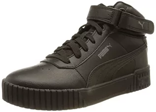 Buty dla dziewczynek - PUMA Dziewczęce sneakersy Carina 2.0 Mid Jr, Puma Black Puma Black Dark Shadow, 36 EU - grafika 1