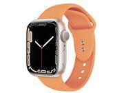 Akcesoria do zegarków - CRONG Pasek Liquid do Apple Watch 42/44/45 mm (pomarańczowy) - miniaturka - grafika 1