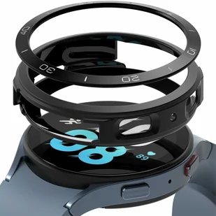 Ringke Air Sports+Bezel 2w1 etui ze stalową ramką do Samsung Galaxy Watch 5 44mm pokrowiec na kopertę czarny (GW4-44-11_AS02) - Akcesoria do smartwatchy - miniaturka - grafika 1