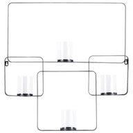 Świeczniki - Świecznik ścienny metalowy 65 cm czarny PALAWAN - miniaturka - grafika 1
