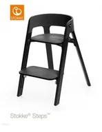 Krzesełka do karmienia - Stokke Krzesełko Steps Black - miniaturka - grafika 1