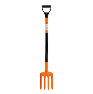 FLO Widły z trzonkiem metalowym i uchwytem plastikowym DY 98cm 35817 - Łopaty i widły - miniaturka - grafika 1