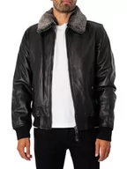 Kurtki męskie - Schott NYC Męska kurtka skórzana LC930D, czarny (Black 90), XXL - miniaturka - grafika 1