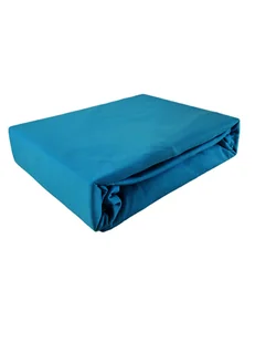 PRZEŚCIERADŁO Z GUMKĄ JERSEY BAWEŁNA PREMIUM NIEBIESKI 60x120 - Prześcieradła - miniaturka - grafika 1