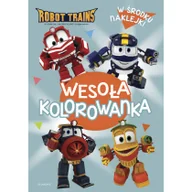 Książki edukacyjne - praca zbiorowa Robot Trains Wesoła kolorowanka - miniaturka - grafika 1