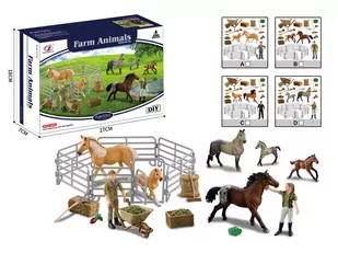 ICOM Poland Figurka Zestaw Stajnia 7123117 7123117 - Figurki dla dzieci - miniaturka - grafika 1