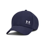 Czapki męskie - Męska Czapka z daszkiem UNDER ARMOUR M ISO-CHILL ARMOURVENT ADJ 1383440-410 – Granatowy - miniaturka - grafika 1