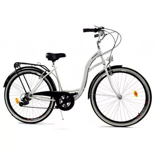 Rower Dallas City 28" 7spd - biały z czarnym - Rowery - miniaturka - grafika 1