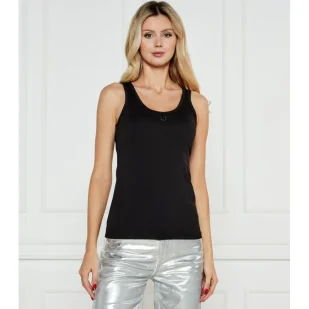 Armani Exchange Top Slim Fit - Koszulki i topy damskie - miniaturka - grafika 1