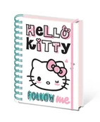 Zeszyty szkolne - Notes A5 kołozeszyt Hello Kitty Insta Cuteness kołonotes dla dziewczynki do szkoły - miniaturka - grafika 1
