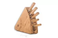 Noże kuchenne - Suncraft Zestaw noży MU Bamboo z blokiem [MU-SET] uniwersalny 3721 - miniaturka - grafika 1