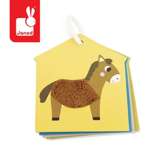 Janod, Karty sensoryczne Farma, 7 elementów - Gry karciane - miniaturka - grafika 1