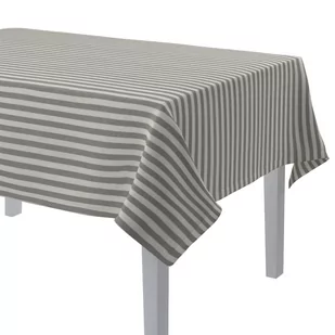 Dekoria 51x51-inch Grafitowy i biały paski obrus na stół, prostokątne, poliester, wielokolorowy, 1x130x130 cm 420-136-12 - Obrusy i serwetki - miniaturka - grafika 1