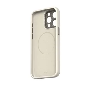 Moshi Napa MagSafe - Skórzane etui iPhone 15 Pro Max (Eggnog White) - Pozostałe akcesoria do telefonów - miniaturka - grafika 3