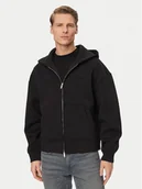 Bluzy męskie - Calvin Klein Bluza LV04RE218G Czarny Relaxed Fit - miniaturka - grafika 1