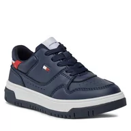 Buty dla chłopców - Sneakersy Tommy Hilfiger Low Cut Lace-Up Sneaker T3X9-33367-1355 M Blue 800 - miniaturka - grafika 1