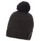 Czapki damskie - Czapka Label Define Rib Beanie W/Pompom Black K60K611606 BAX (CK367-a) Calvin Klein - miniaturka - grafika 1