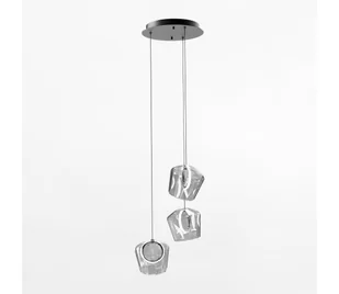 Zuma Line MD3350A-3BL/C - LED Żyrandol na lince COLORE 3xLED/6W/230V czarny/przezroczysty - Lampy sufitowe - miniaturka - grafika 1