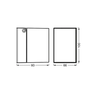 OSRAM Kinkiet zewnętrzny ENDURA CLASSIC CUBE, możliwość ściemniania, biały / opal, aluminium, nowoczesny - Lampy ogrodowe - miniaturka - grafika 1