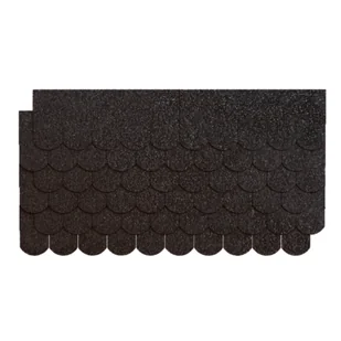 Gonty bitumiczne ETA karpiówka 800 diamentowy antracyt 3 m² Nexler - Preparaty bitumiczne - miniaturka - grafika 1