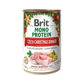 Mokra karma dla psów - Brit Mono Protein Czech Christmas Dinner 6 x 400 g - miniaturka - grafika 1