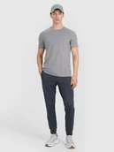 Spodnie sportowe męskie - 4F Spodnie treningowe szybkoschnące męskie - szare S - miniaturka - grafika 1