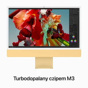Apple iMac 24" 4,5K Retina M3 8-core CPU + 10-core GPU / 16GB / 512GB SSD / Gigabit Ethernet / Żółty (Yellow) - Zestawy komputerowe - miniaturka - grafika 14