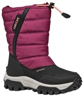 Moda i Uroda OUTLET - Geox J Himalaya Girl B AB Snow Boot, DK Raspberry/Coral, 1 UK, Dk malinowy koral, 1 UK - miniaturka - grafika 1