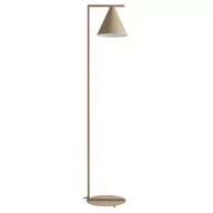 Lampy stojące - Lampa stojąca do biura Form 1108A17 Aldex stożkowy klosz metalowy beżowa - miniaturka - grafika 1