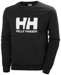 Męska bluza dresowa nierozpinana bez kaptura Helly Hansen HH Logo Crew Sweat - czarna - HELLY HANSEN - Koszulki sportowe męskie - miniaturka - grafika 1