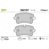 Klocki hamulcowe - Klocki hamulcowe - komplet VALEO 302157 - miniaturka - grafika 1