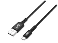 Kable USB - Kabel USB-USB C 1,5 m silikonowy czarny - miniaturka - grafika 1