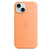 Etui i futerały do telefonów - APPLE SILICONE CASE MT0W3ZM/A IPHONE 15 ORANGE SORBET ORYGINALNA PLOMBA - miniaturka - grafika 1