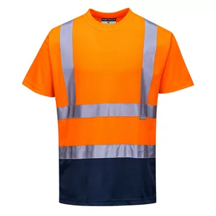 T-shirt ostrzegawczy dwukolorowy M - Odzież robocza - miniaturka - grafika 1