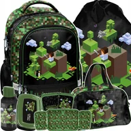 Plecaki szkolne i tornistry - Plecak Minecraft Szkolny Komplet 6w1 Gaming Gry Do 1 Klasy Dla Chłopaków - miniaturka - grafika 1