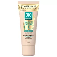 Podkłady do twarzy - Eveline cosmetics Cosmetics - Bio Organic - MAGICAL CC CREAM - Krem koloryzujący CC z mineralnymi pigmentami - 30 ml - 01 LIGHT BEIGE - miniaturka - grafika 1