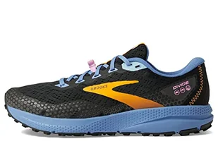 Brooks Divide 3, Damskie tenisówki, czarny/niebieski/żółty, 41 EU, Noir Bleu Jaune, 41 EU - Trampki damskie - miniaturka - grafika 1