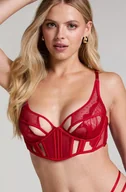 Biustonosze - Hunkemöller Nieusztywniony biustonosz z fiszbinami Billie Czerwony - miniaturka - grafika 1