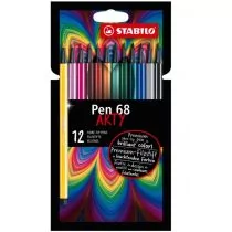 Stabilo Flamastry Pen 68 Arty etui 12 kolorów STABILO - Przybory szkolne - miniaturka - grafika 1