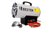 Nagrzewnice - BESTEN Nagrzewnica gazowa BE0002529 25 kW przepływ 410 m/h reduktor i wąż w zestawie - miniaturka - grafika 1