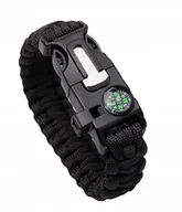 Kompasy - Bransoletka Survival 5w1 Paracord Krzesiwo Kompas - miniaturka - grafika 1