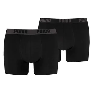Męskie Bokserki PUMA PUMA BASIC BOXER 2P BLACK 88886958 – Czarny - Majtki męskie - miniaturka - grafika 1