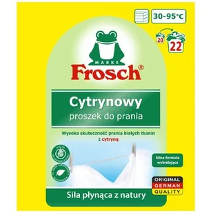 Frosch Cytrynowy proszek do prania tkanin białych 1.5 kg - Środki do prania - miniaturka - grafika 1