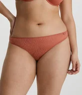 Majtki damskie - CALVIN KLEIN MAJTKI DAMSKIE STRINGI BRĄZOWE S 2A5F4_B* TIA - miniaturka - grafika 1
