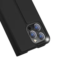 Etui i futerały do telefonów - Dux Ducis Skin Pro kabura etui pokrowiec z klapką iPhone 14 Pro Max czarny - miniaturka - grafika 1