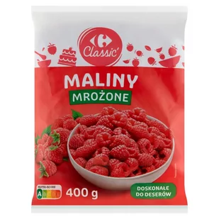 Carrefour Classic Maliny mrożone 400 g - Mrożonki warzywne i owocowe - miniaturka - grafika 1