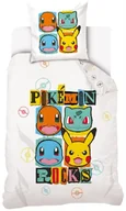 Pościel dla dzieci - POKEMON KOMPLET POŚCIELI DZIECIĘCEJ PIKACHU 140 x 200 Bawełniana - miniaturka - grafika 1