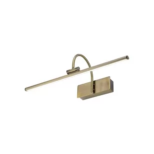 Nowodvorski Loftowa LAMPA kinkiet GIOTTO LED 8168 metalowa OPRAWA galeryjka LED 8W 3000K ścienna nad obrazy mosiądz 8168 - Lampy ścienne - miniaturka - grafika 1