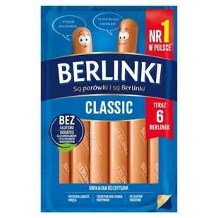 Berlinki Classic Parówki 270 g - Kiełbasa i wędliny - miniaturka - grafika 1